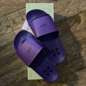 Off-white pool slides Brand new
